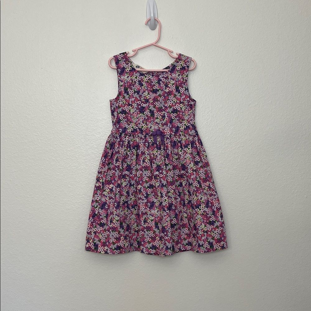 H&M girls dresses floral sleeveless, unicorn, bunny Size6X/7,6/7. x2 dresses